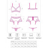 Livco Corsetti Fashion - Nahir Lc 20214 Soutien-Gorge + Culotte + Porte-Jarretelles L/Xl